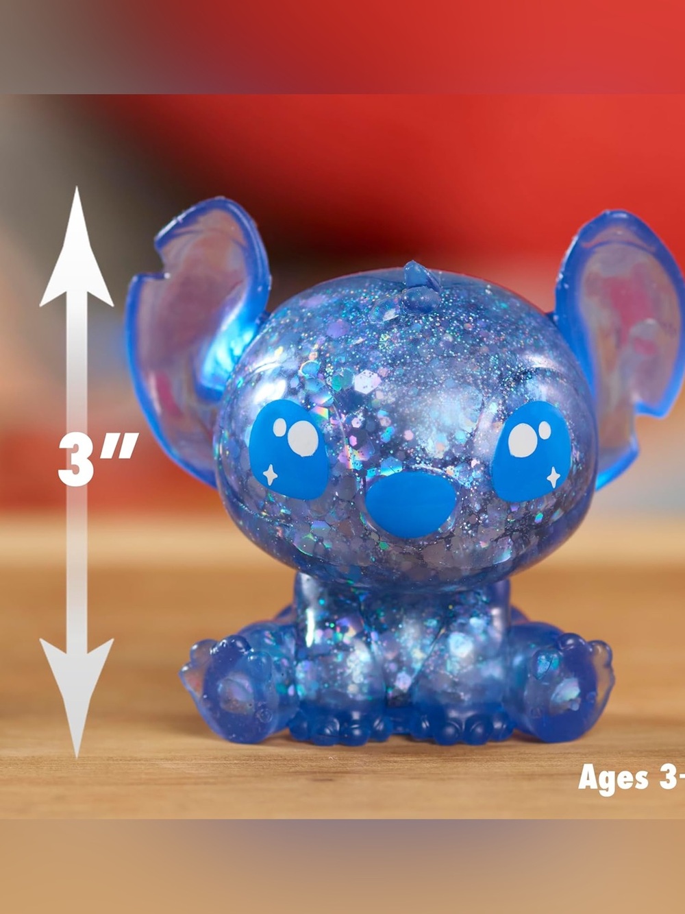Stitch Jumbo Capsule 9-Inch Figure Head Blind Box glitter squishy and bag